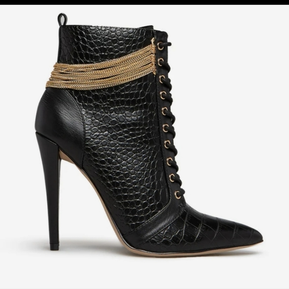 Chained Ankle Bootie. New in Box